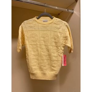 NEW Garland made in USA short sleeve sweater. S-Small